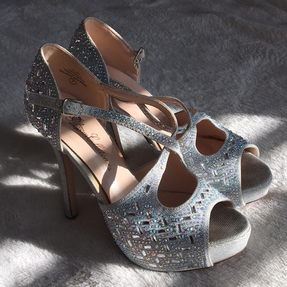 Homecoming silver heels